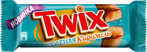 Батончик Twix Соленая карамель 55г