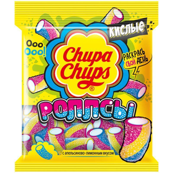 Мармелад жевательный CHUPA CHUPS Роллсы, 70г